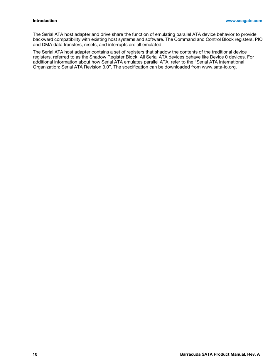 Seagate BARRACUDA ST31000524AS User Manual | Page 10 / 48