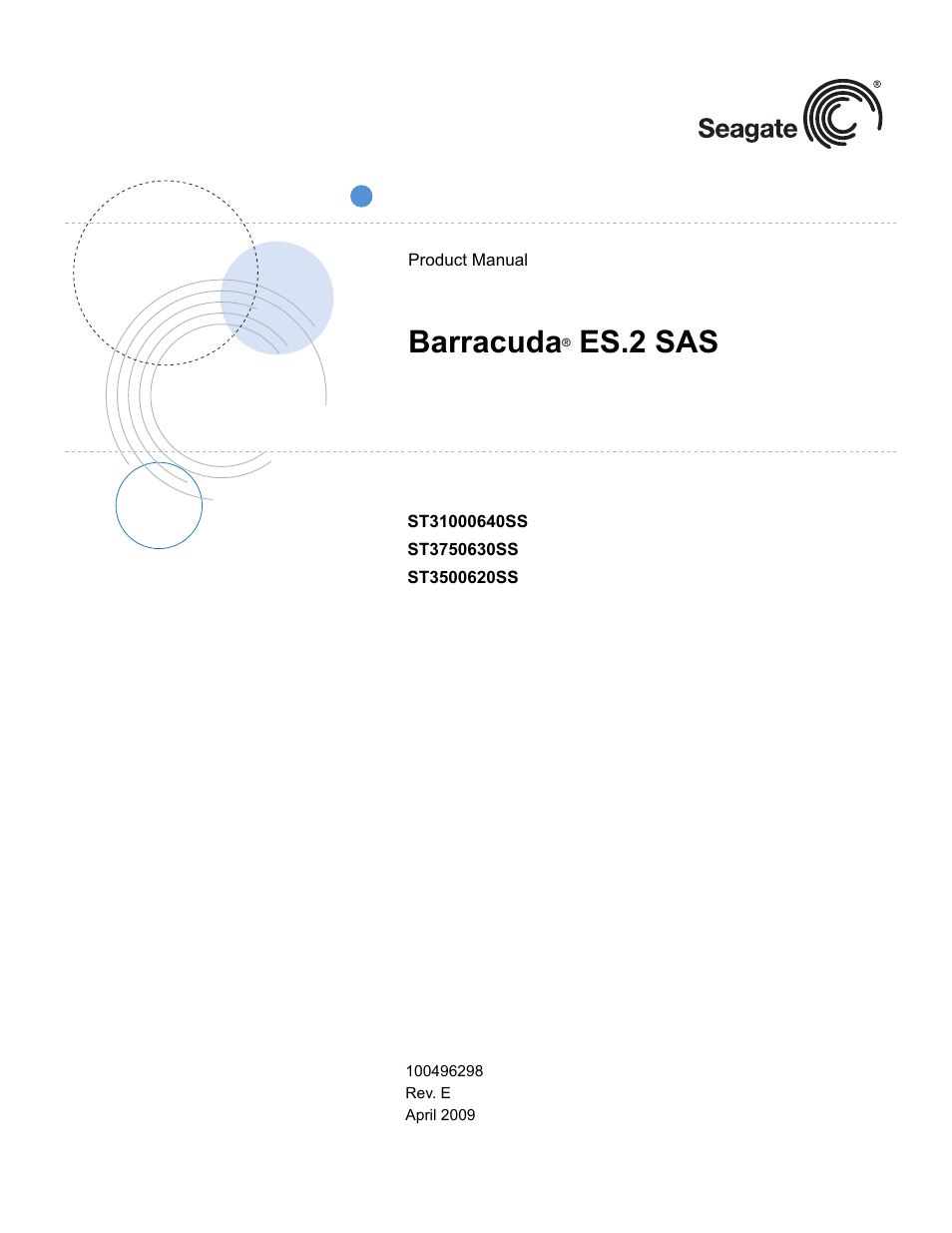 Seagate BARRACUDA ST3500620SS User Manual | 82 pages