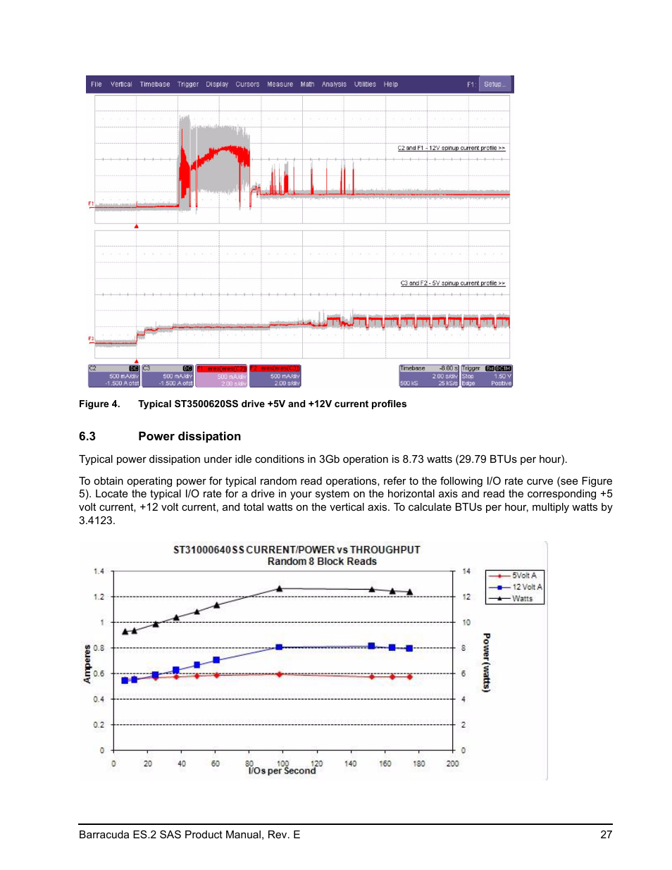 3 power dissipation, Power dissipation | Seagate BARRACUDA ST3500620SS User Manual | Page 31 / 82