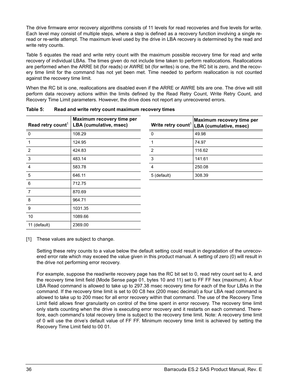 Seagate BARRACUDA ST3500620SS User Manual | Page 40 / 82