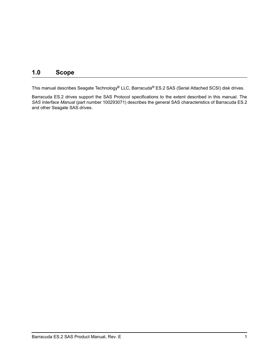 0 scope, Scope | Seagate BARRACUDA ST3500620SS User Manual | Page 5 / 82