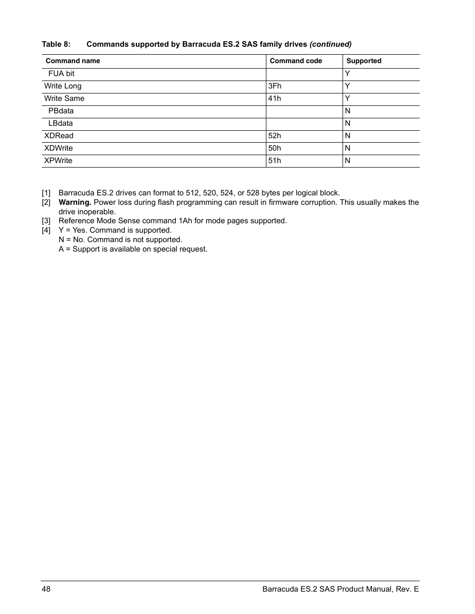 Seagate BARRACUDA ST3500620SS User Manual | Page 52 / 82