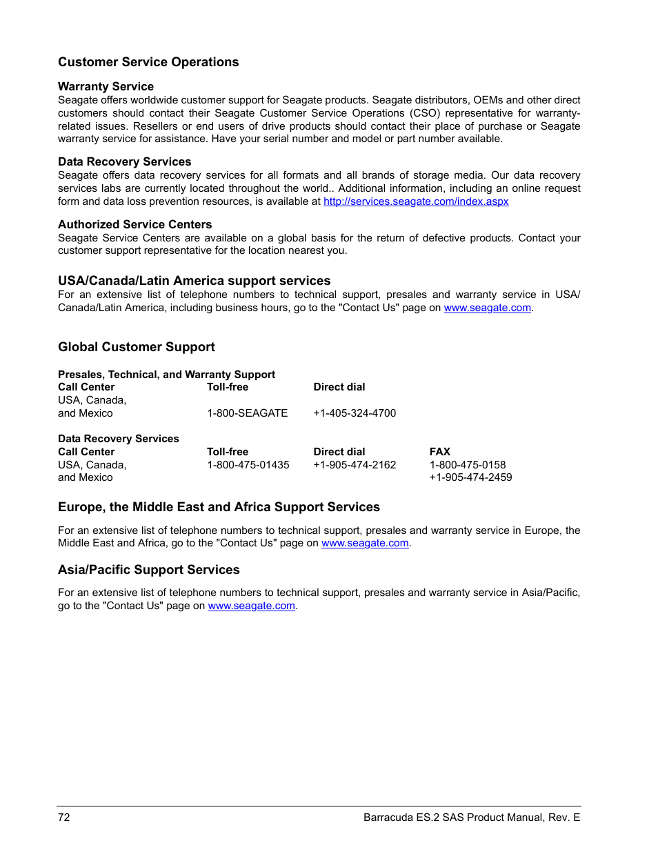 Seagate BARRACUDA ST3500620SS User Manual | Page 76 / 82