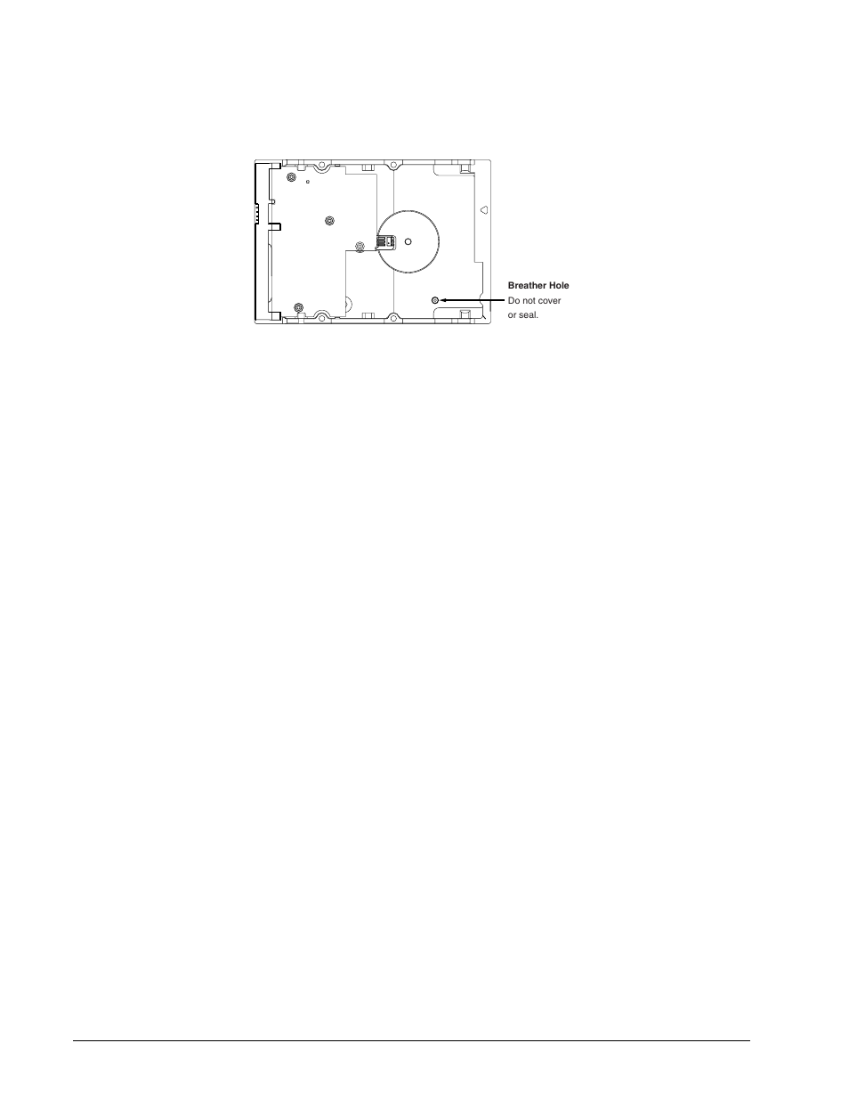 2 breather filter hole precautions | Seagate Barracuda ST3120022A User Manual | Page 28 / 52