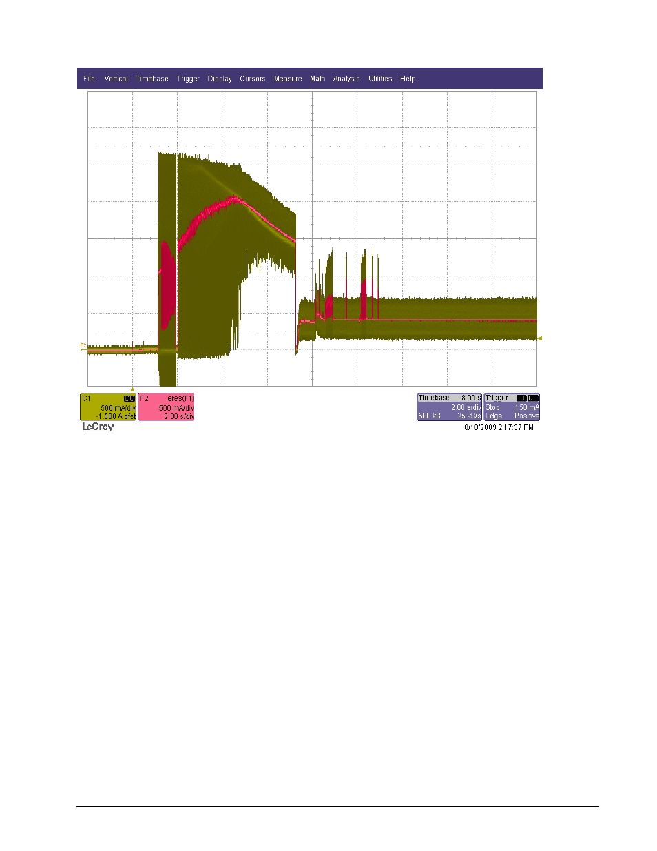 2 conducted noise, 3 voltage tolerance, Conducted noise | Voltage tolerance, Figure 1, Typical 5v startup and operation current profile, Figure 2, Typical 12v startup and operation current profile | Seagate CONSTELLATION ES SERIAL ATA ST31000524NS User Manual | Page 19 / 48