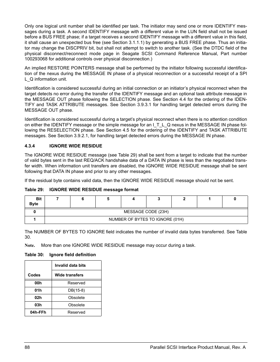 4 ignore wide residue, Ignore wide residue | Seagate Ultra 160 User Manual | Page 102 / 186