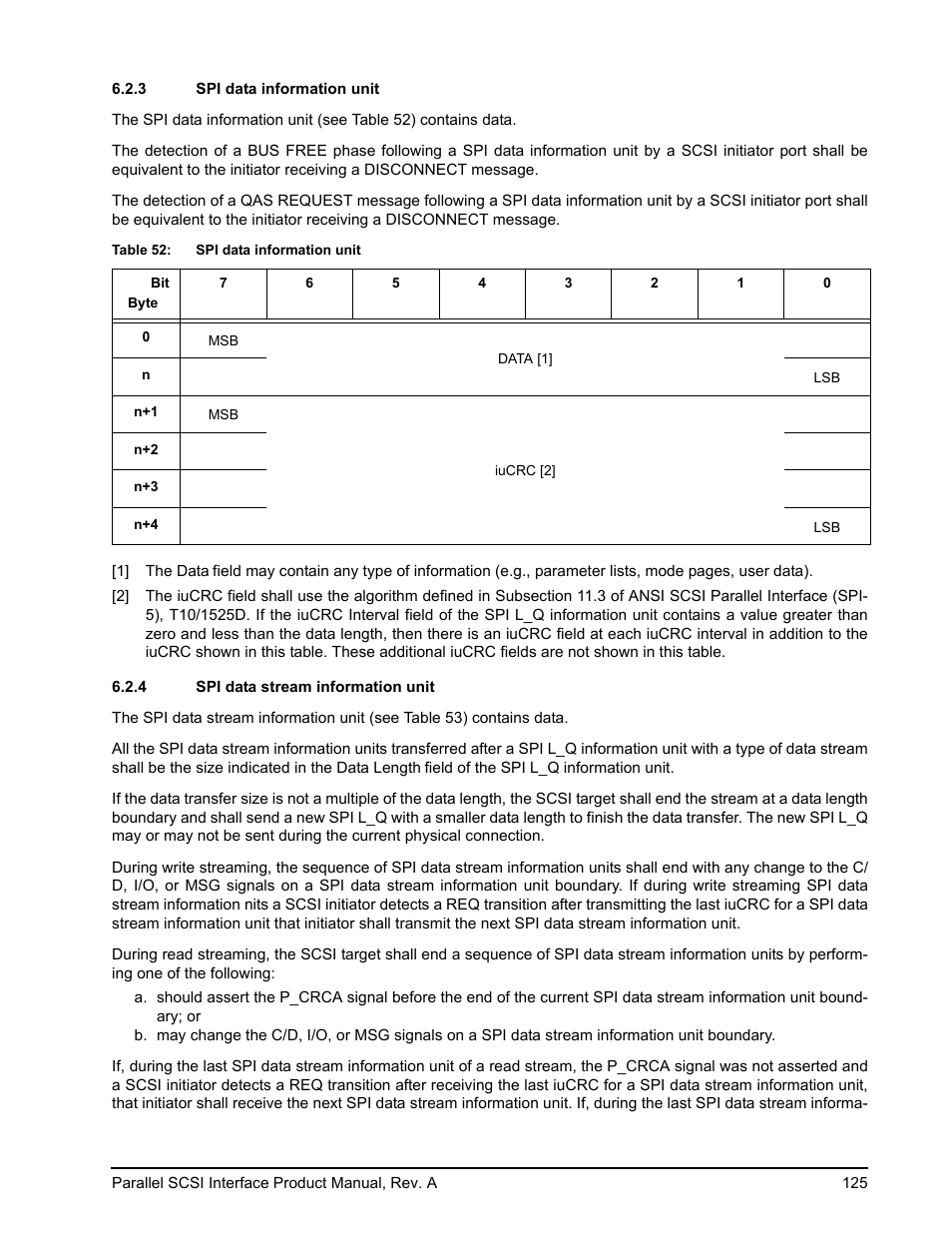 3 spi data information unit, 4 spi data stream information unit, Spi data information unit | Spi data stream information unit | Seagate Ultra 160 User Manual | Page 139 / 186