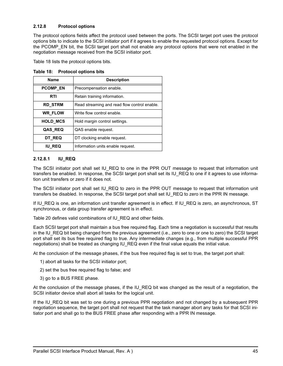 8 protocol options, 1 iu_req, 1iu_req | Seagate Ultra 160 User Manual | Page 59 / 186