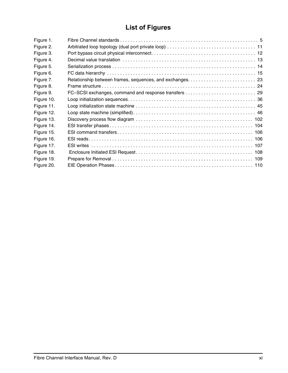 List of figures | Seagate Fibre Channel Interface User Manual | Page 13 / 432