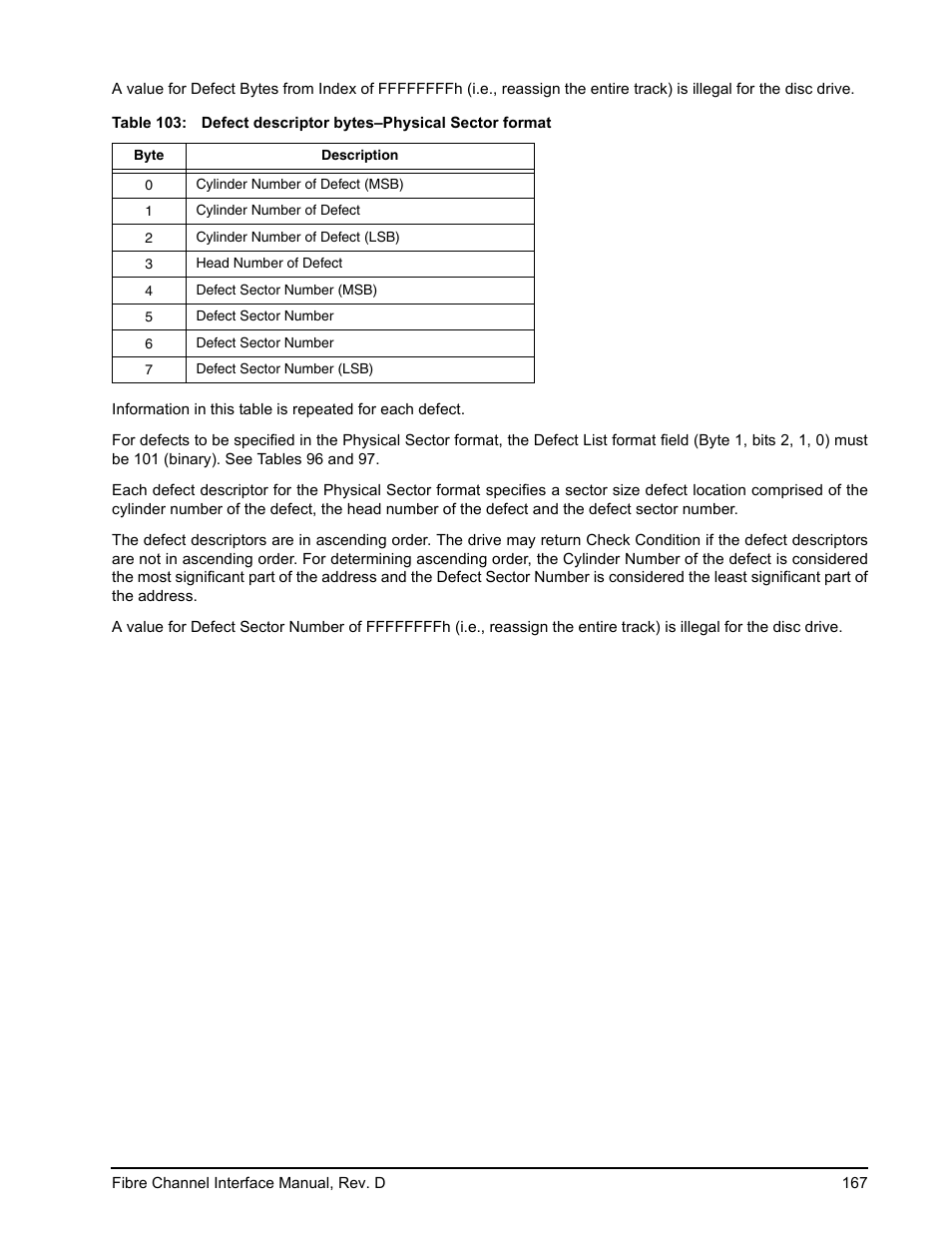 E 103). th, Nd 103, E 103) | Ble 103 | Seagate Fibre Channel Interface User Manual | Page 181 / 432