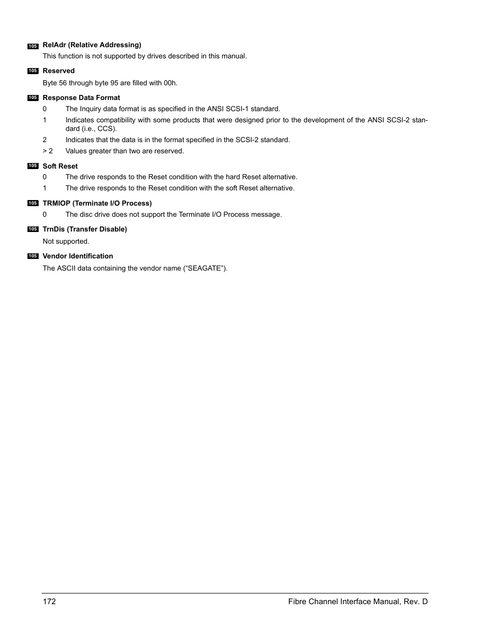 Seagate Fibre Channel Interface User Manual | Page 186 / 432