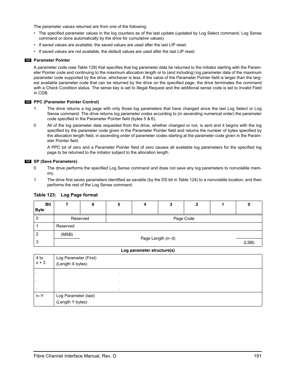 E 123 and, Es 123, E 123 | Seagate Fibre Channel Interface User Manual | Page 205 / 432