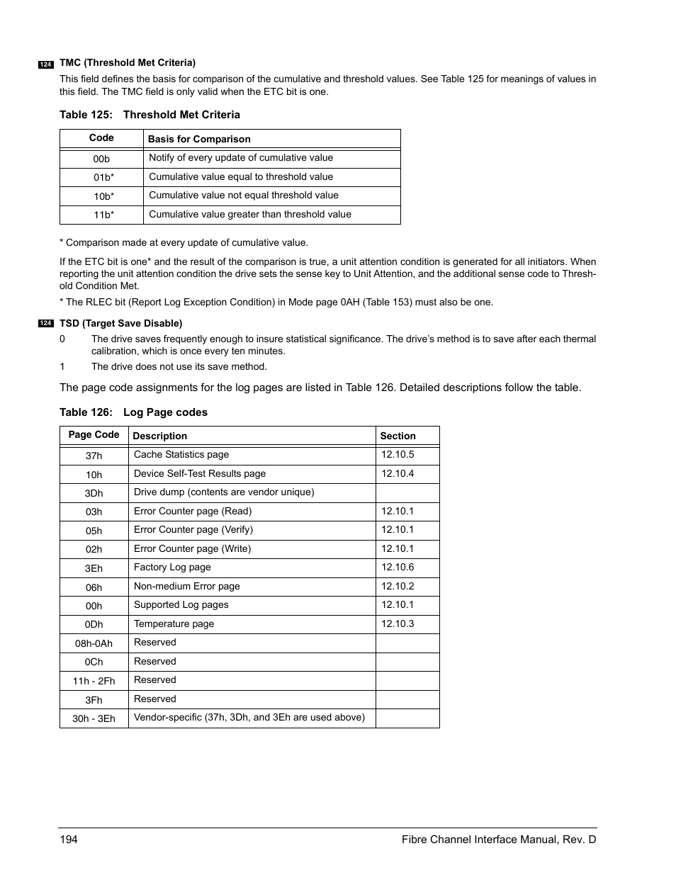 E 126 | Seagate Fibre Channel Interface User Manual | Page 208 / 432