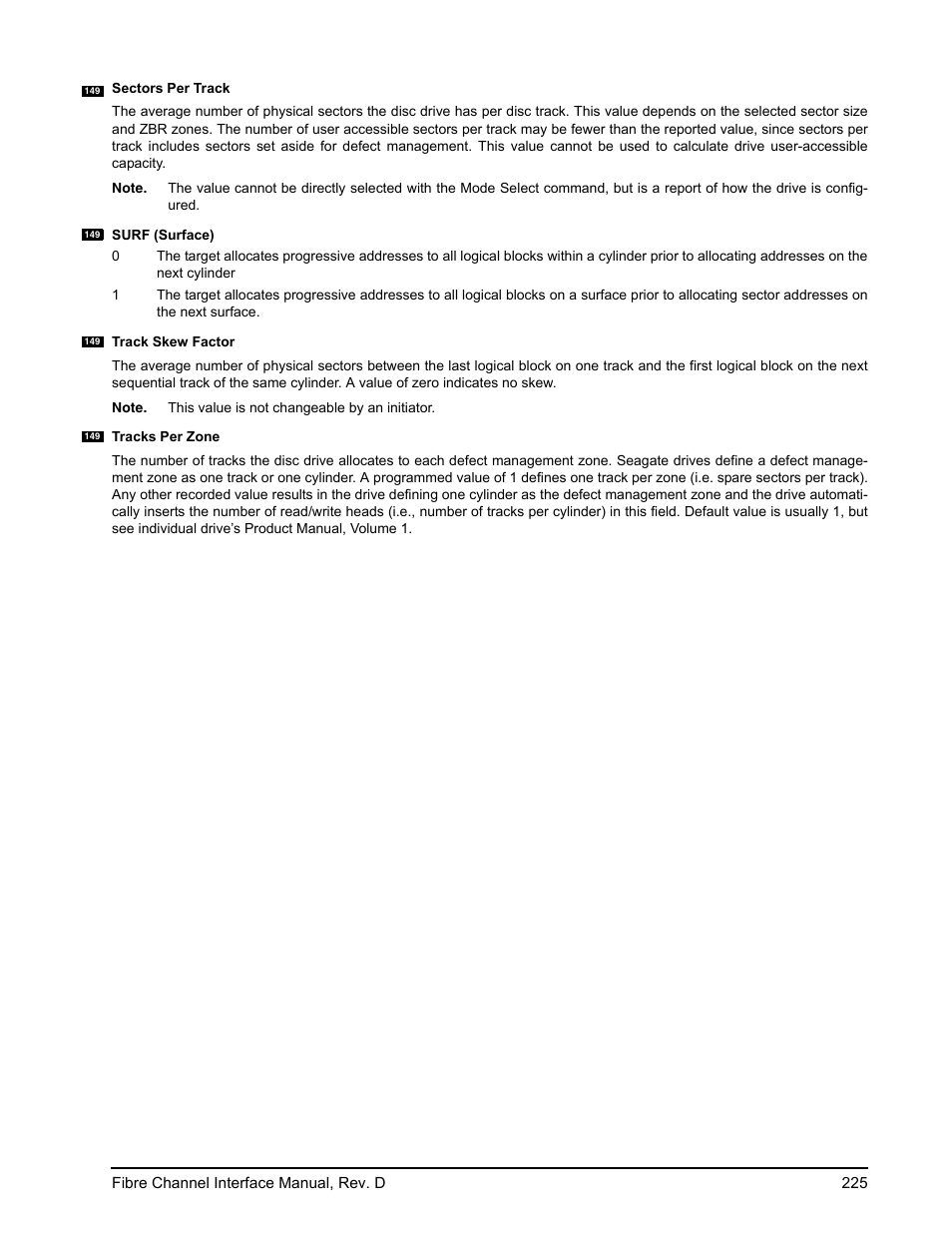 Seagate Fibre Channel Interface User Manual | Page 239 / 432