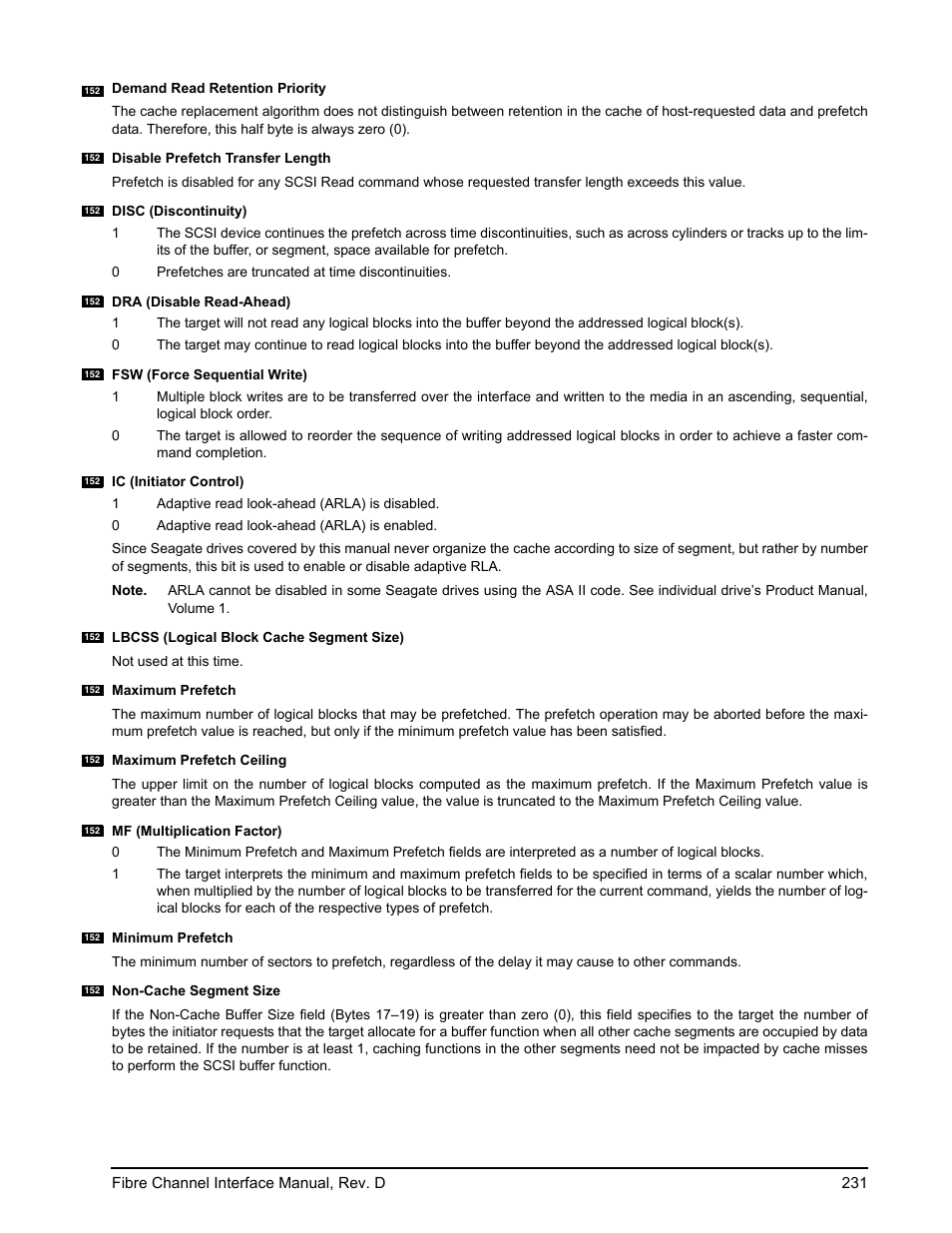 Seagate Fibre Channel Interface User Manual | Page 245 / 432