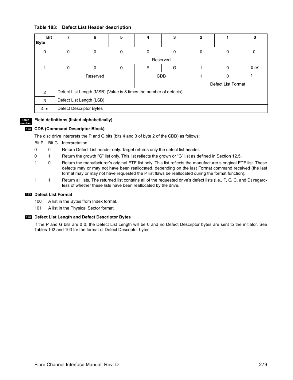 E 183 | Seagate Fibre Channel Interface User Manual | Page 293 / 432