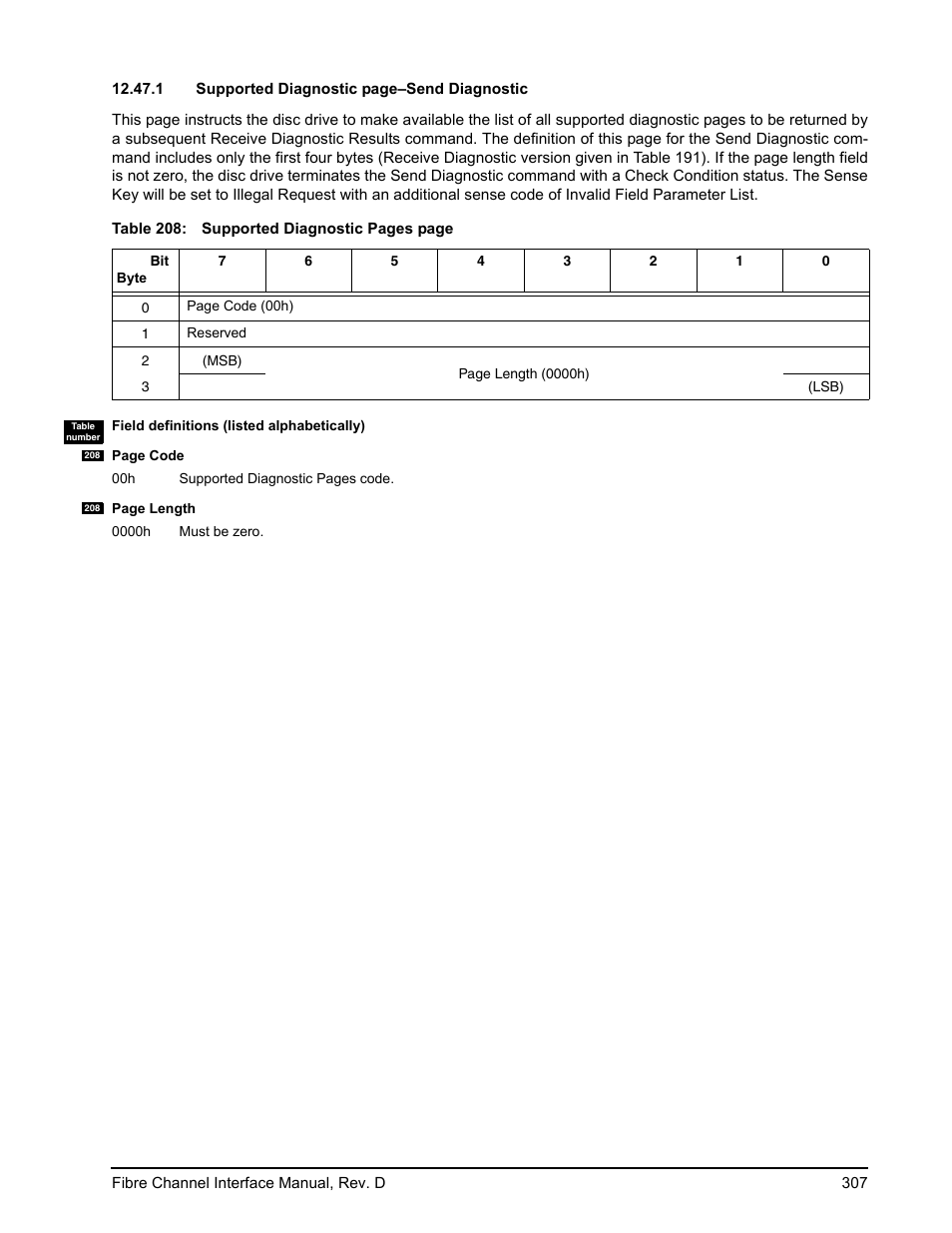 E 208), Bles 208 | Seagate Fibre Channel Interface User Manual | Page 321 / 432
