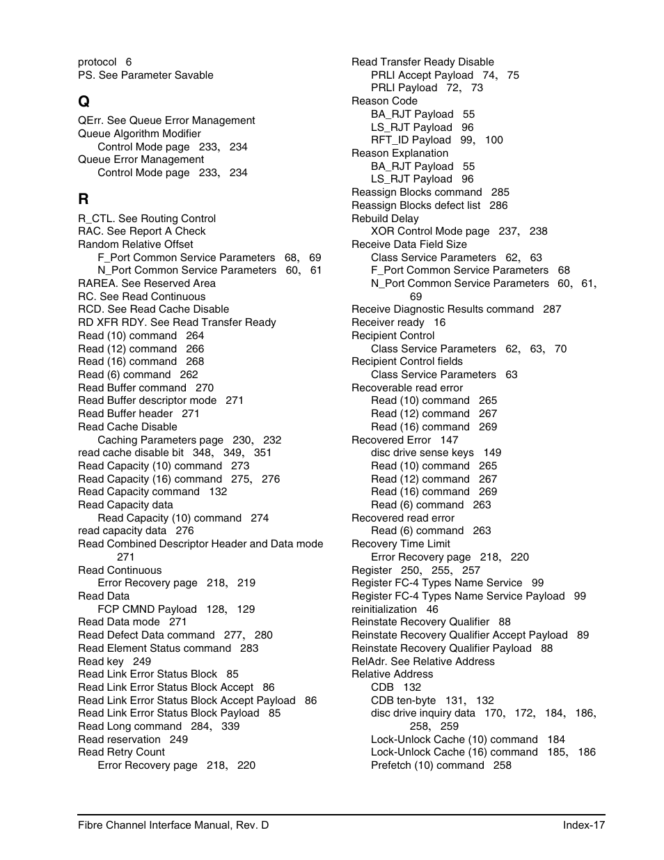 Seagate Fibre Channel Interface User Manual | Page 423 / 432