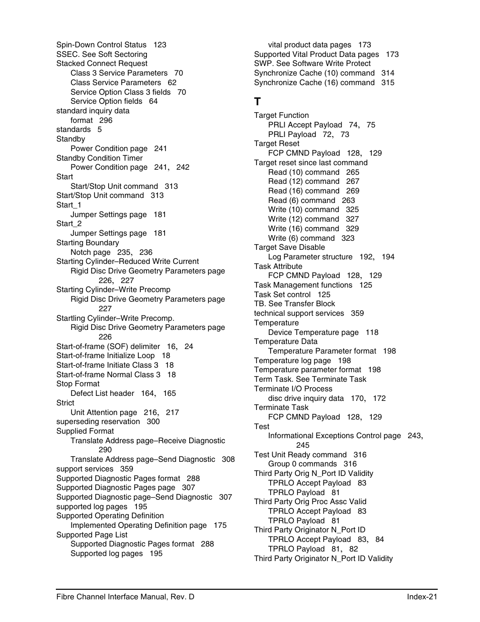 Seagate Fibre Channel Interface User Manual | Page 427 / 432