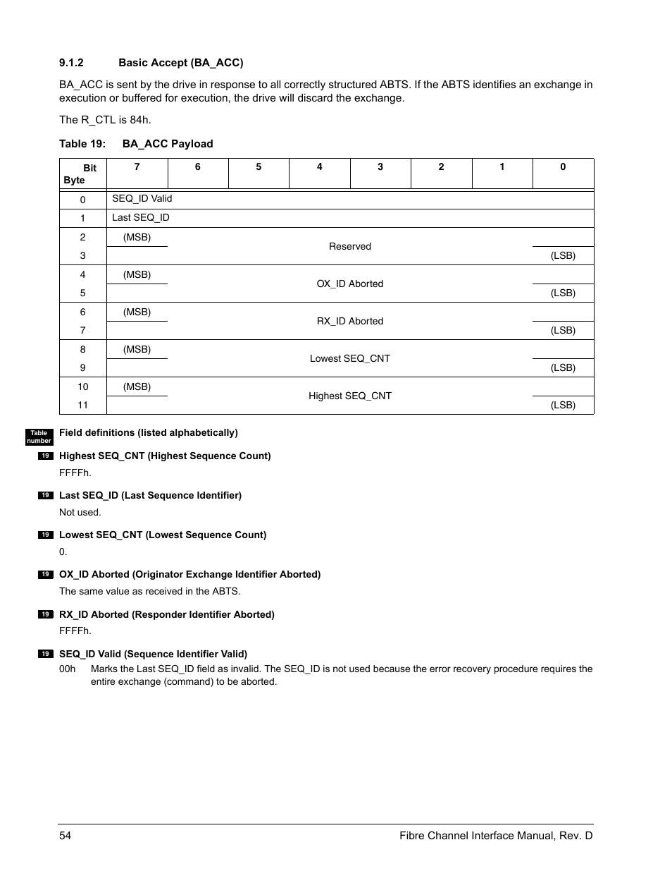 2 basic accept (ba_acc), Basic accept (ba_acc) | Seagate Fibre Channel Interface User Manual | Page 68 / 432