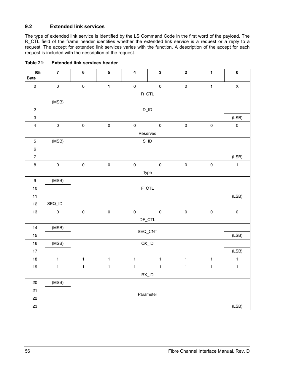 2 extended link services, Extended link services | Seagate Fibre Channel Interface User Manual | Page 70 / 432