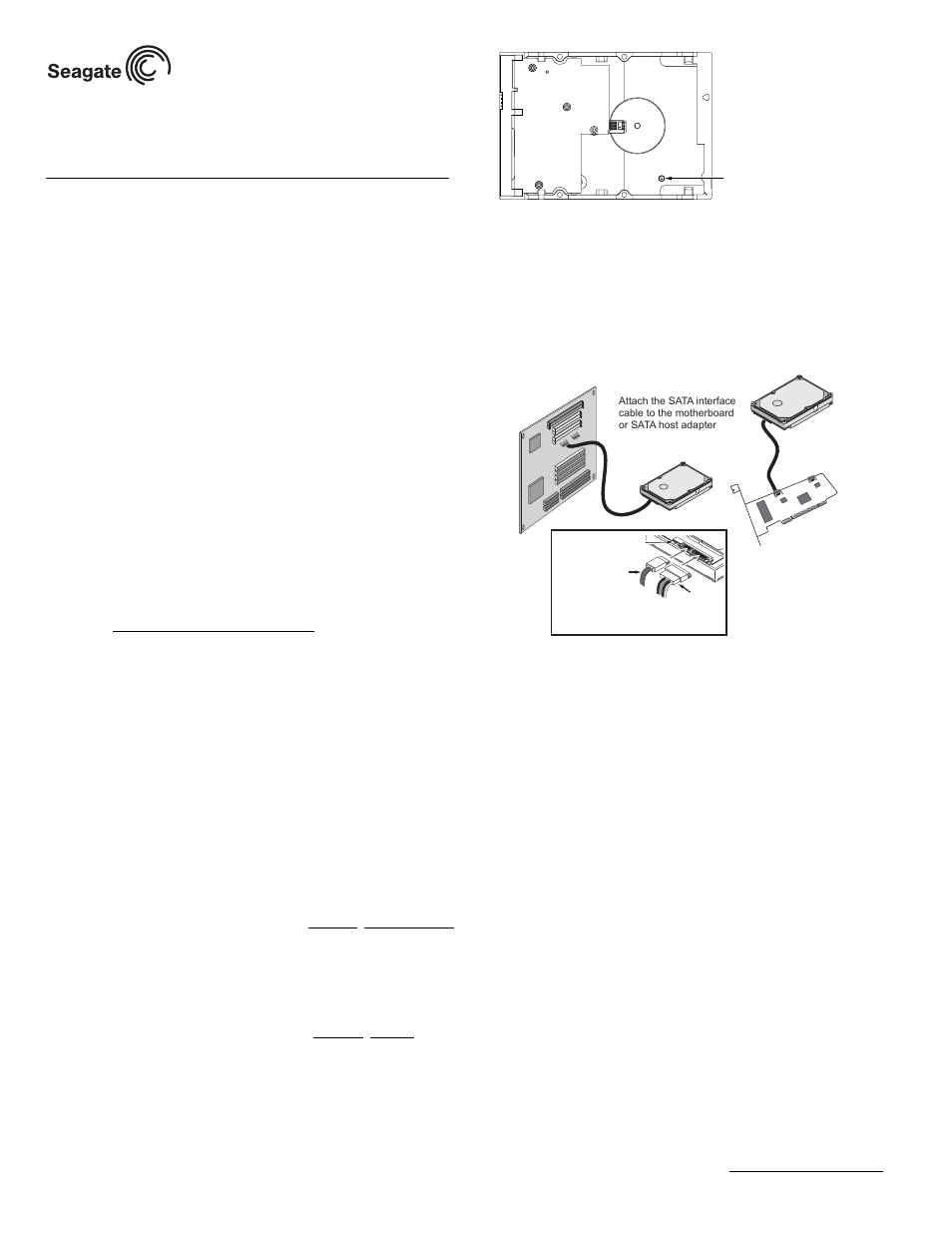 Seagate Barracuda ST3120811AS User Manual | 2 pages