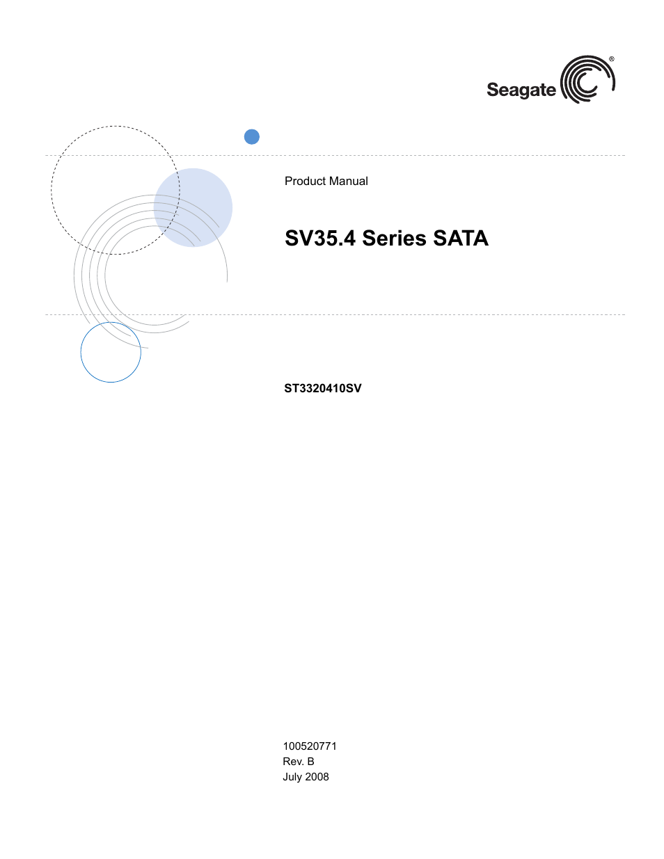 Seagate SV35.4 User Manual | 44 pages