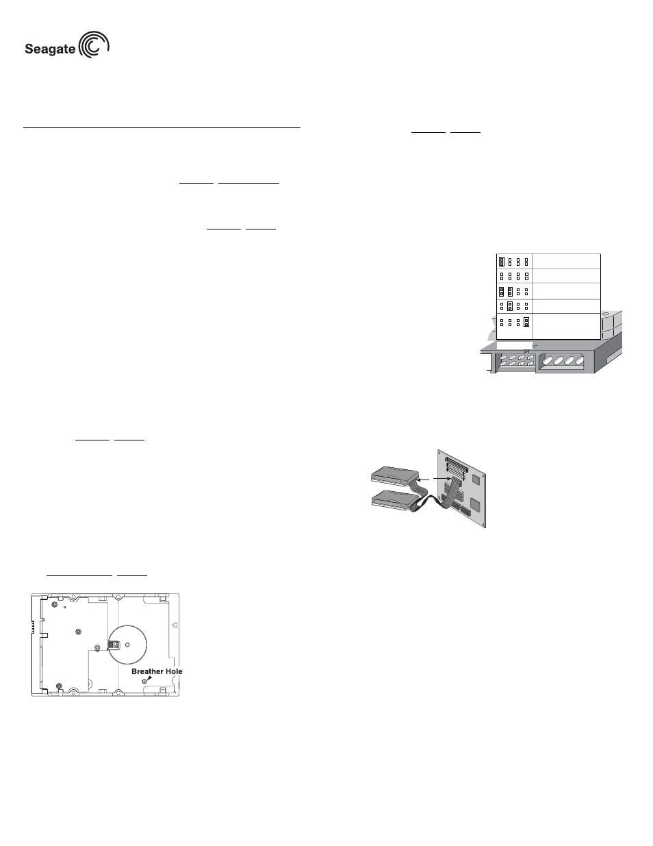 Seagate BARRACUDA 7200.7 ST3160021A User Manual | 2 pages
