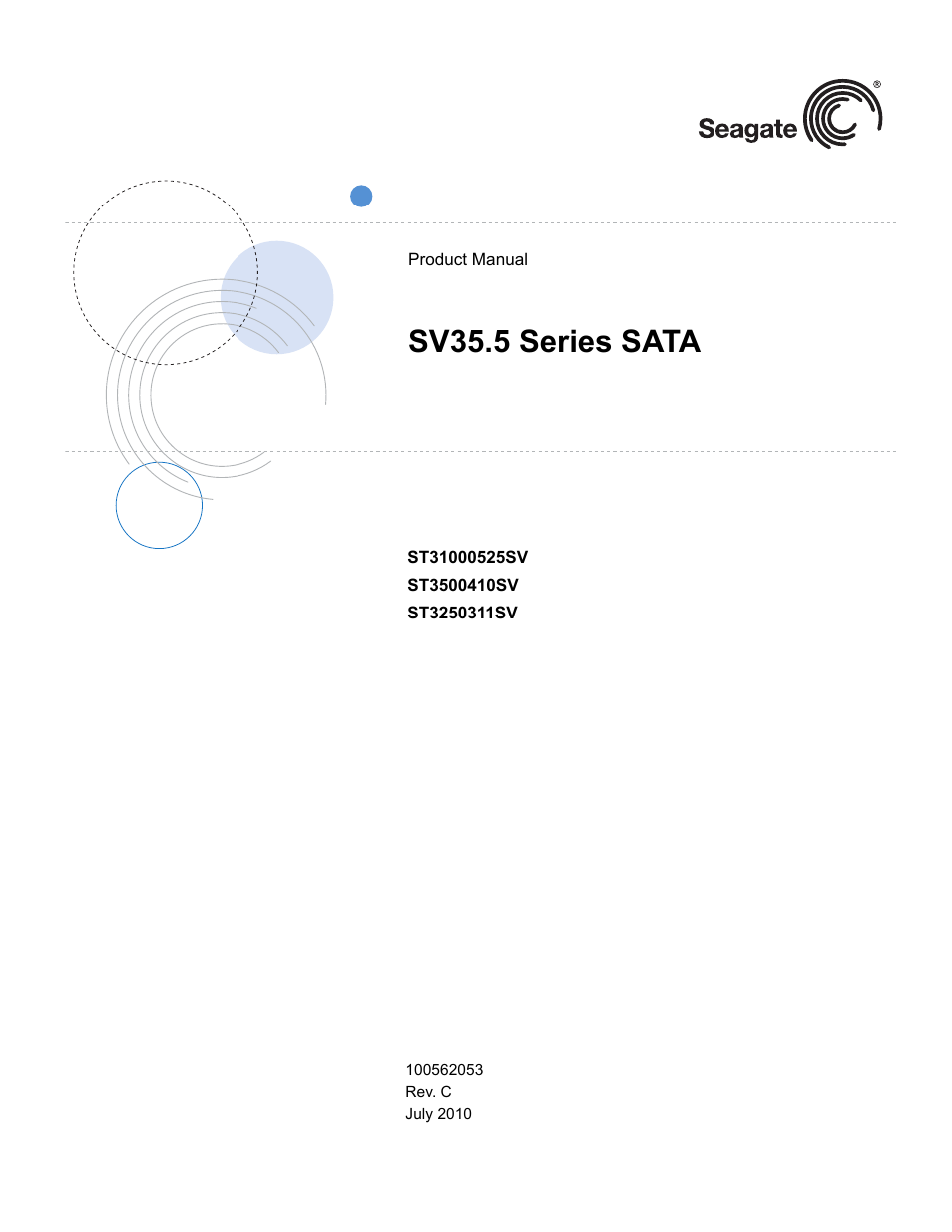 Seagate SV35.5 SERIES SATA ST31000525SV User Manual | 46 pages