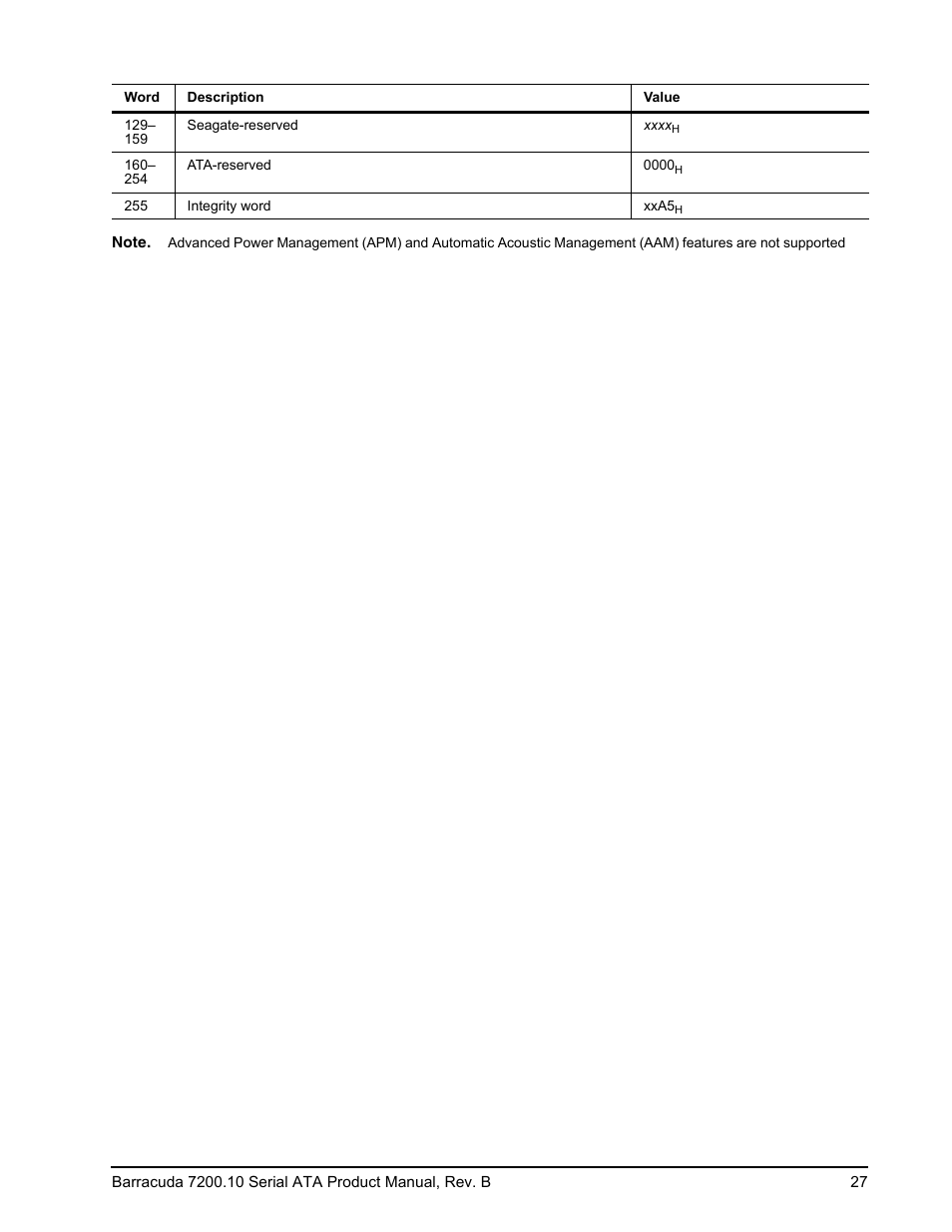 Seagate BARRACUDA 7200.10 SERIAL ATA ST3250310AS User Manual | Page 33 / 44