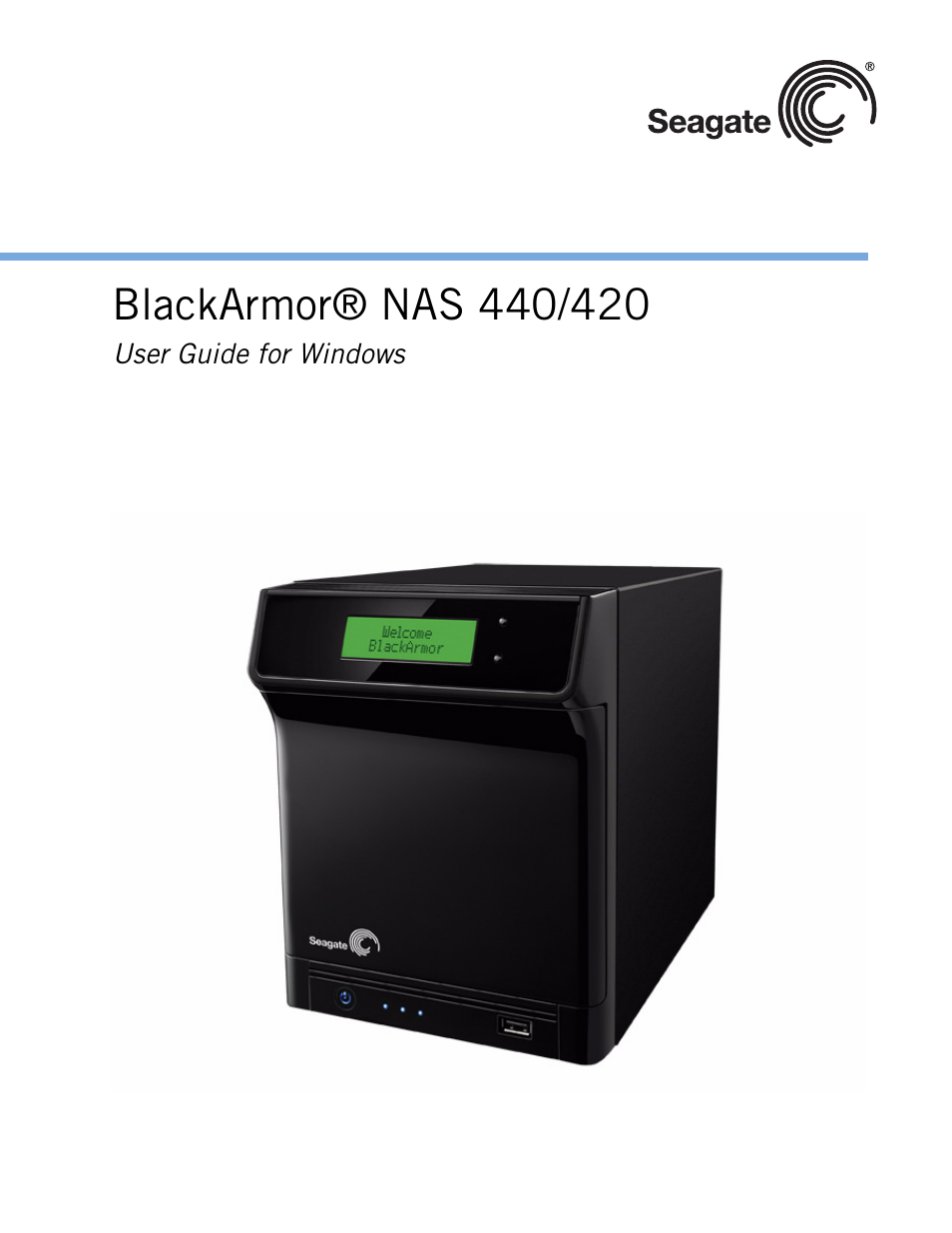 Seagate BlackArmor NAS 440 User Manual | 60 pages