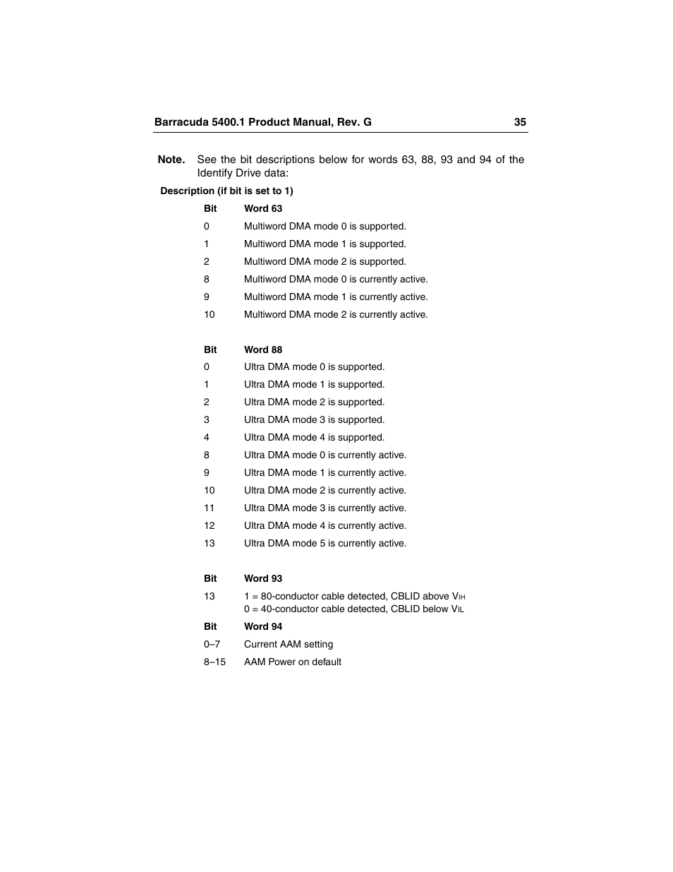 Seagate Barracuda ST340015ACE User Manual | Page 43 / 58