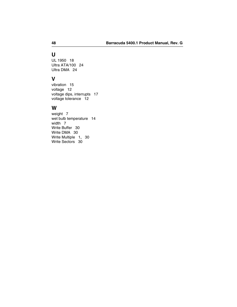 Seagate Barracuda ST340015ACE User Manual | Page 56 / 58