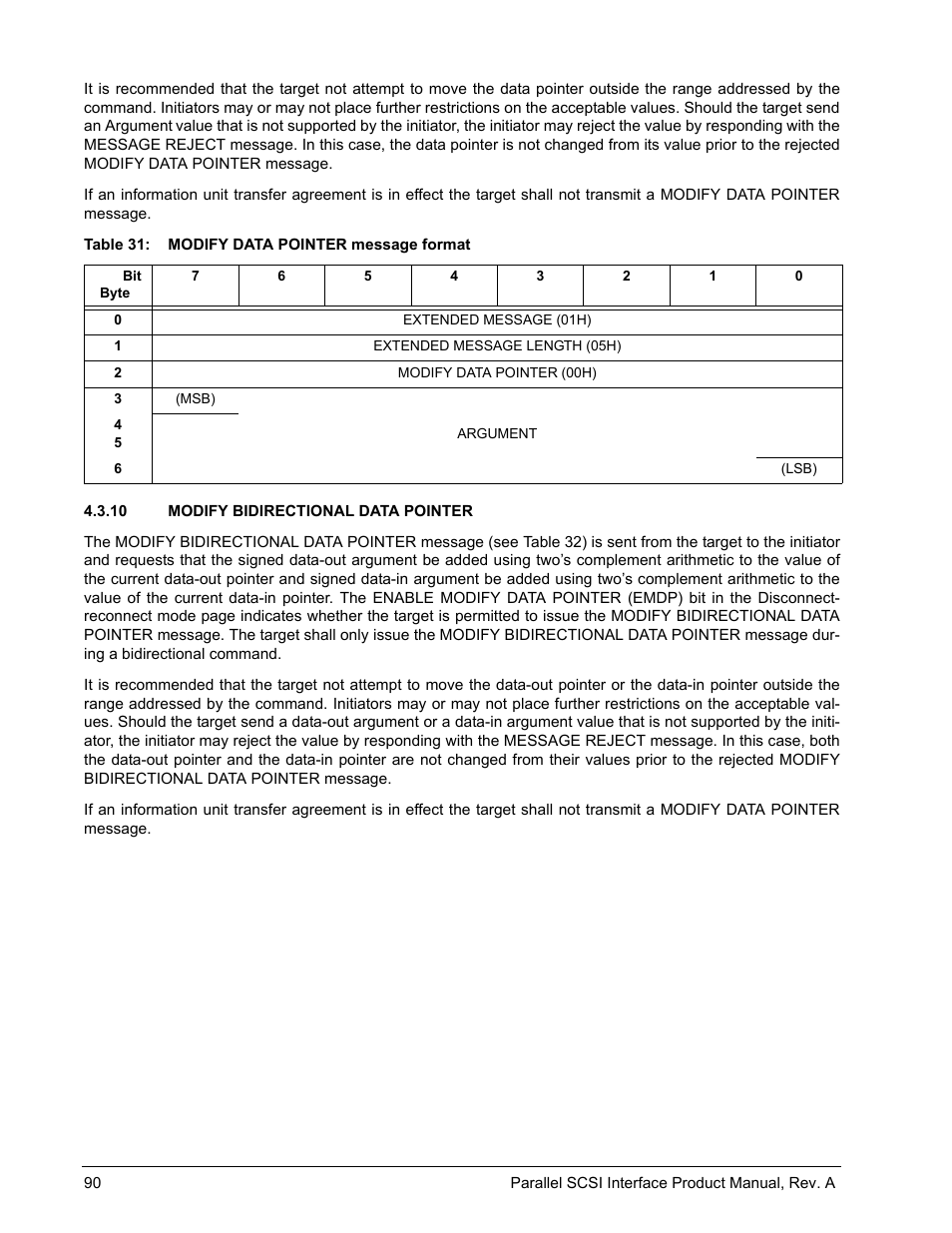 10 modify bidirectional data pointer | Seagate Ultra 320 User Manual | Page 104 / 186