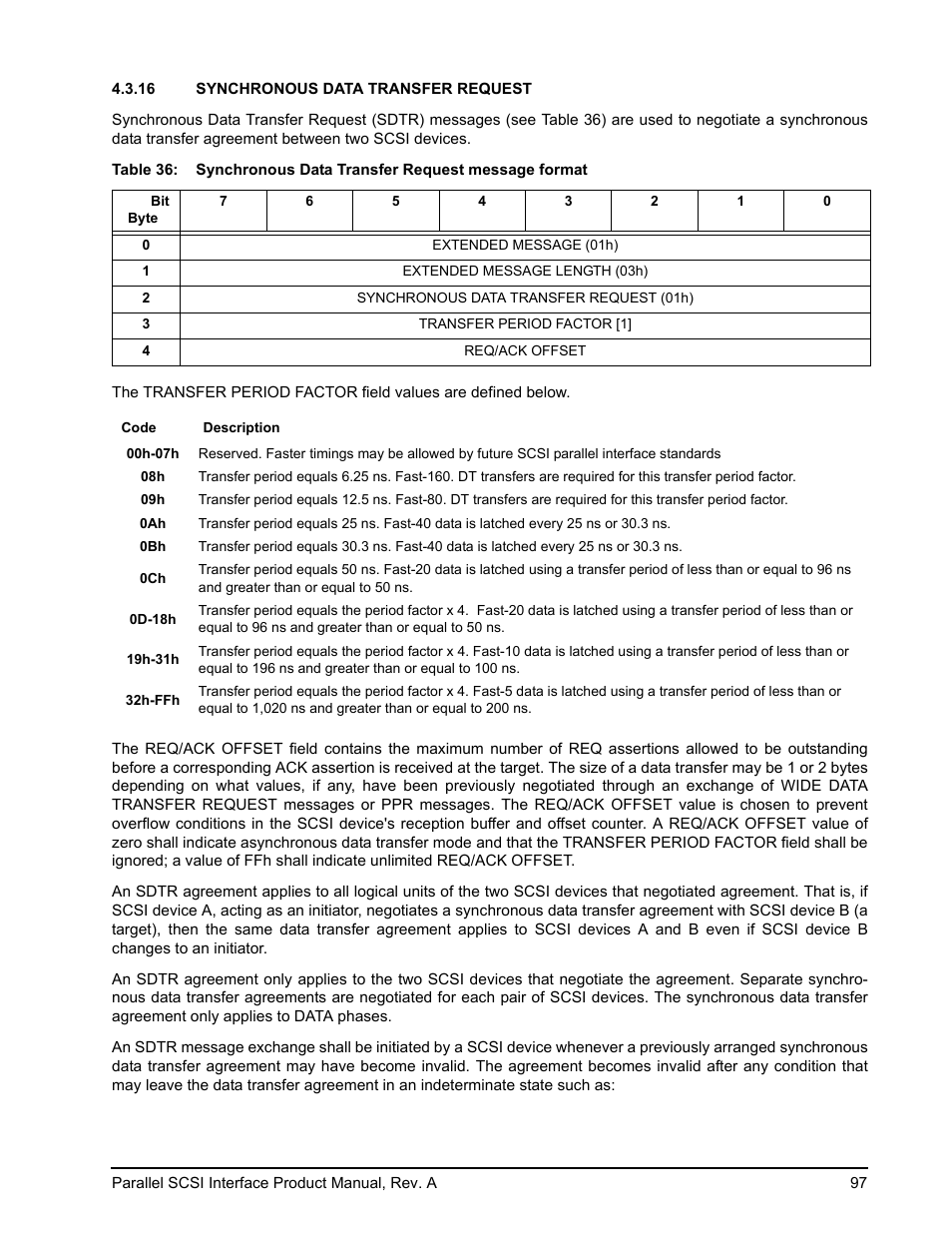 16 synchronous data transfer request, 97 (ext, 16 or | Seagate Ultra 320 User Manual | Page 111 / 186