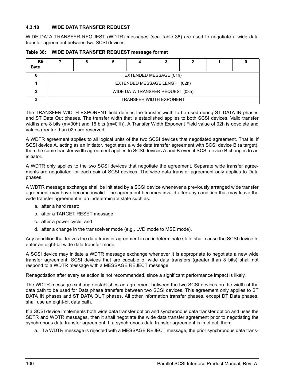 18 wide data transfer request, 18 or | Seagate Ultra 320 User Manual | Page 114 / 186
