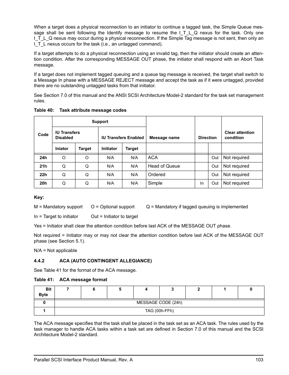2 aca (auto contingent allegiance) | Seagate Ultra 320 User Manual | Page 117 / 186