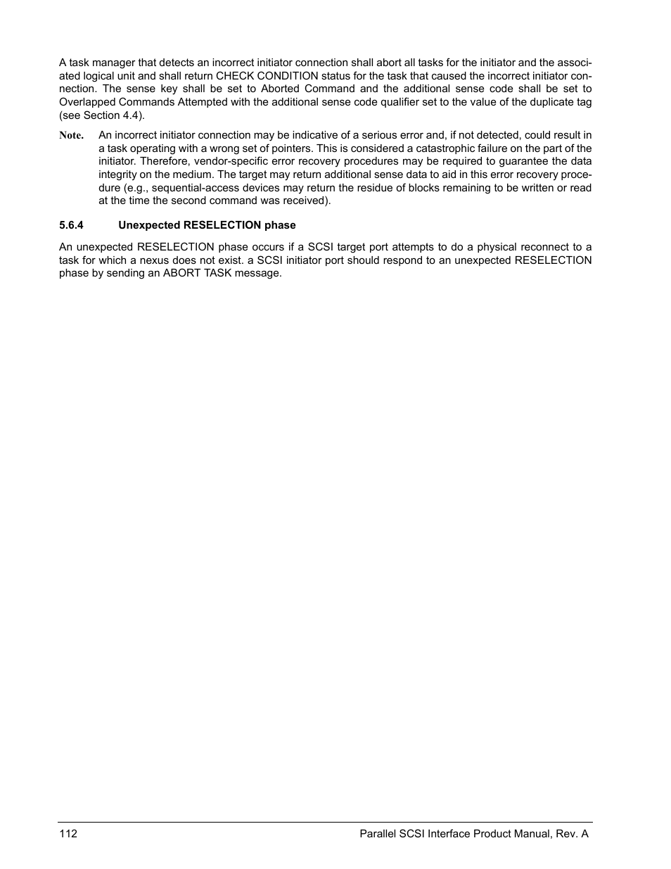 4 unexpected reselection phase | Seagate Ultra 320 User Manual | Page 126 / 186