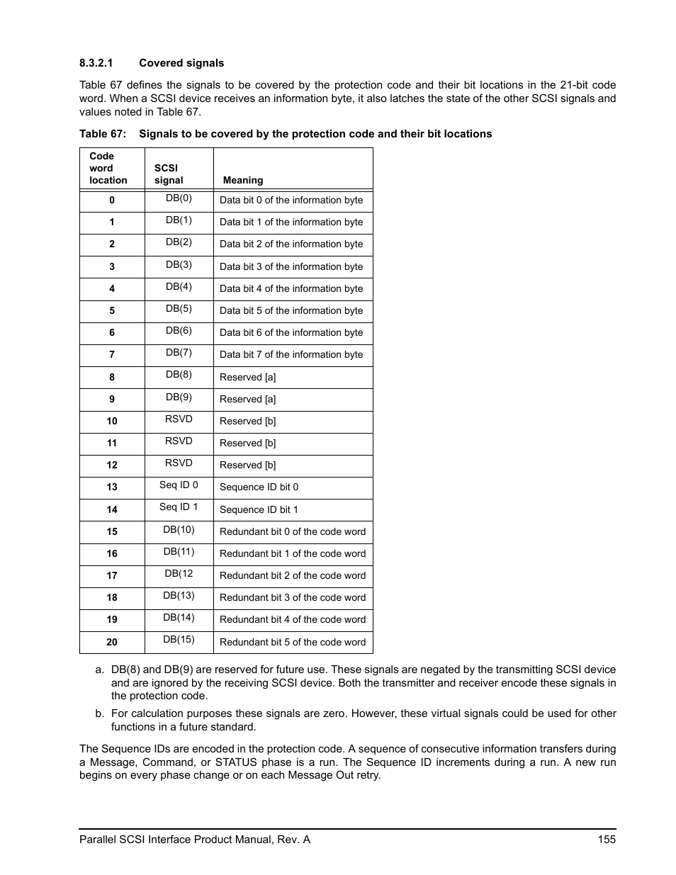 1 covered signals | Seagate Ultra 320 User Manual | Page 169 / 186