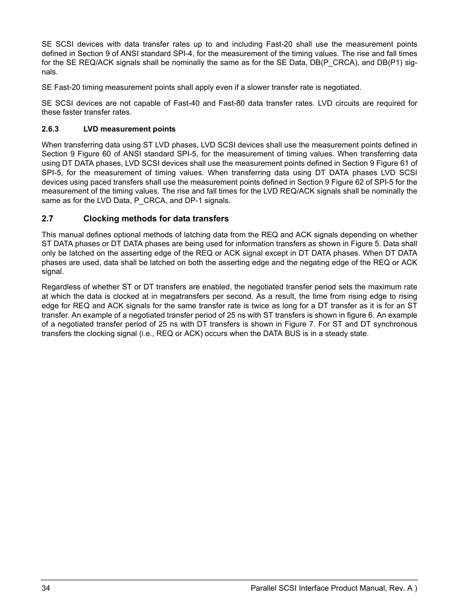 3 lvd measurement points, 7 clocking methods for data transfers | Seagate Ultra 320 User Manual | Page 48 / 186