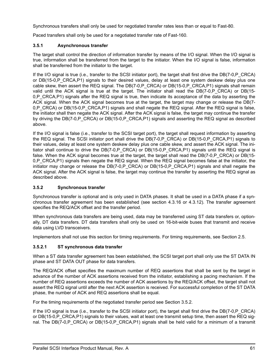1 asynchronous transfer, 2 synchronous transfer, 1 st synchronous data transfer | Seagate Ultra 320 User Manual | Page 75 / 186