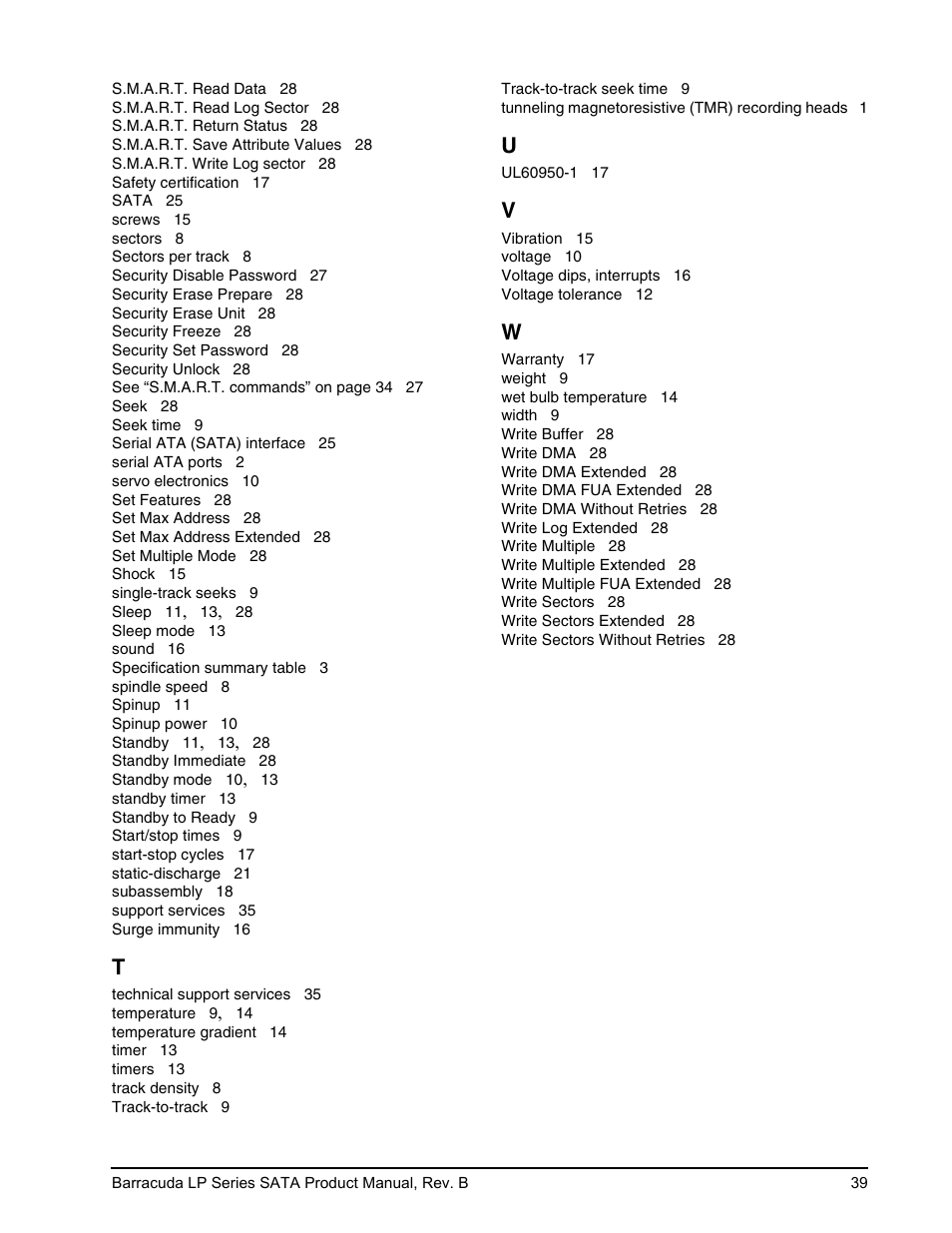 Seagate BARRACUDA ST31500541AS User Manual | Page 45 / 48