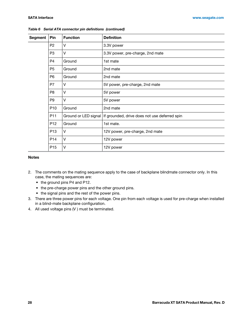 Seagate BARRACUDA XT ST33000651AS User Manual | Page 28 / 42