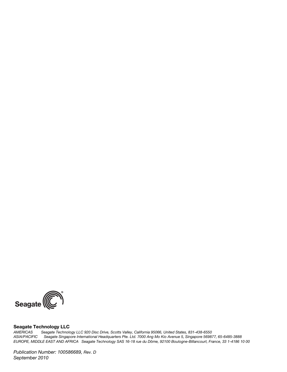 Seagate BARRACUDA XT ST33000651AS User Manual | Page 42 / 42