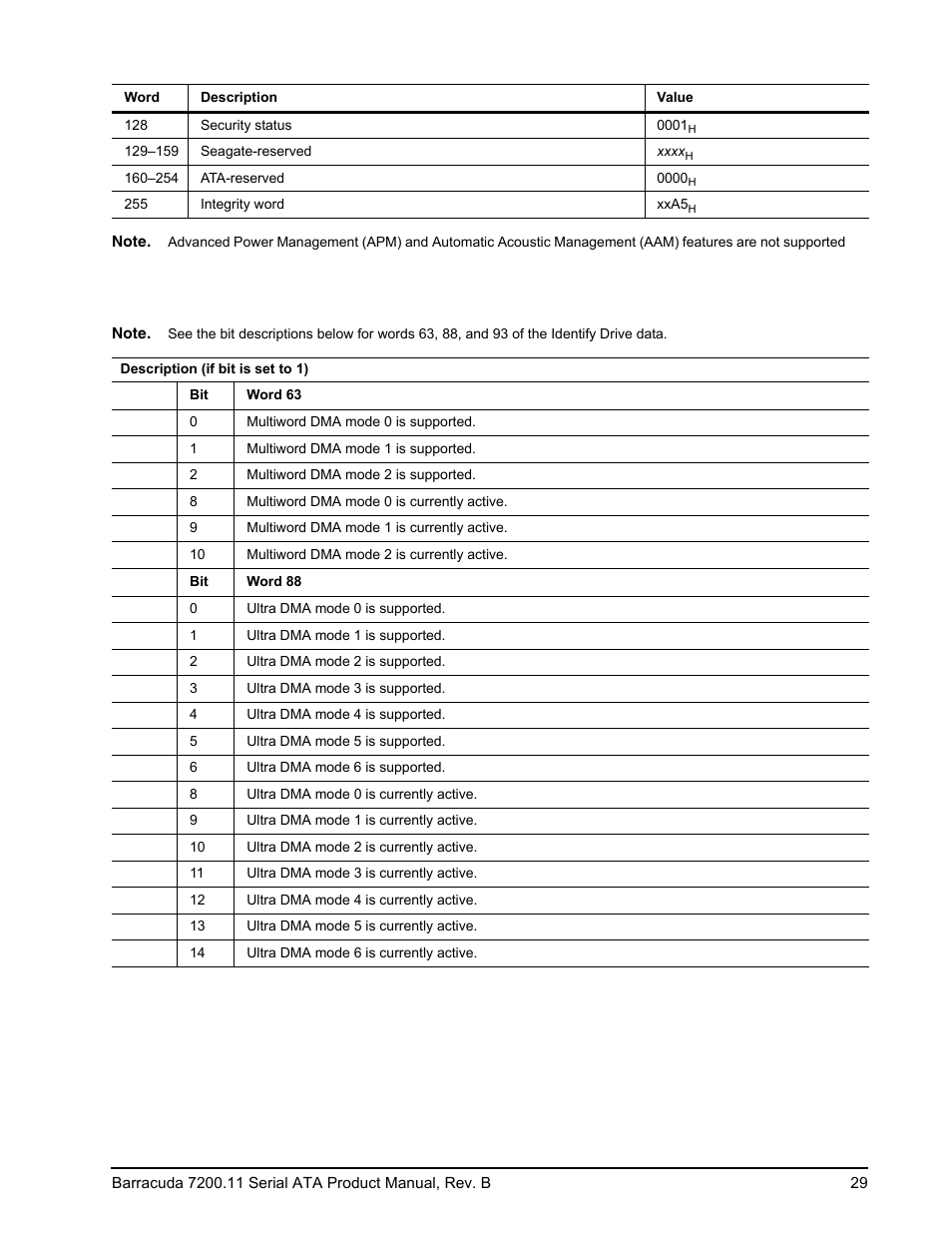 Seagate BARRACUDA ST31000340AS User Manual | Page 35 / 46
