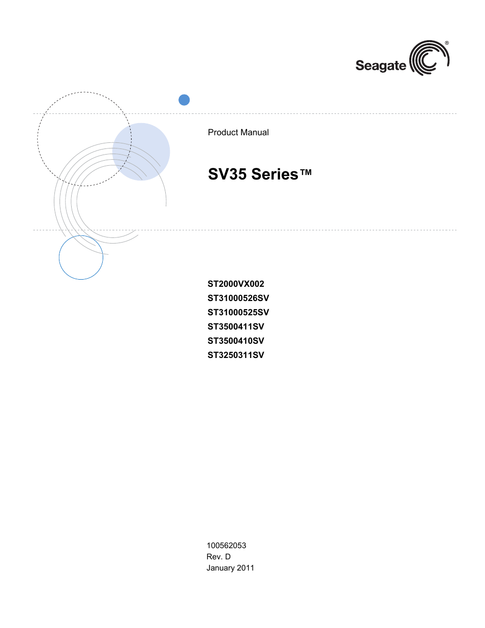 Seagate SV35 SERIES ST3500410SV User Manual | 46 pages
