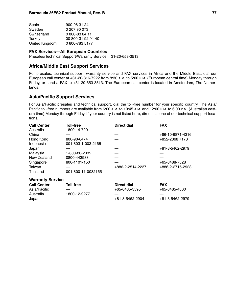 Seagate Barracuda ST318418N User Manual | Page 87 / 96