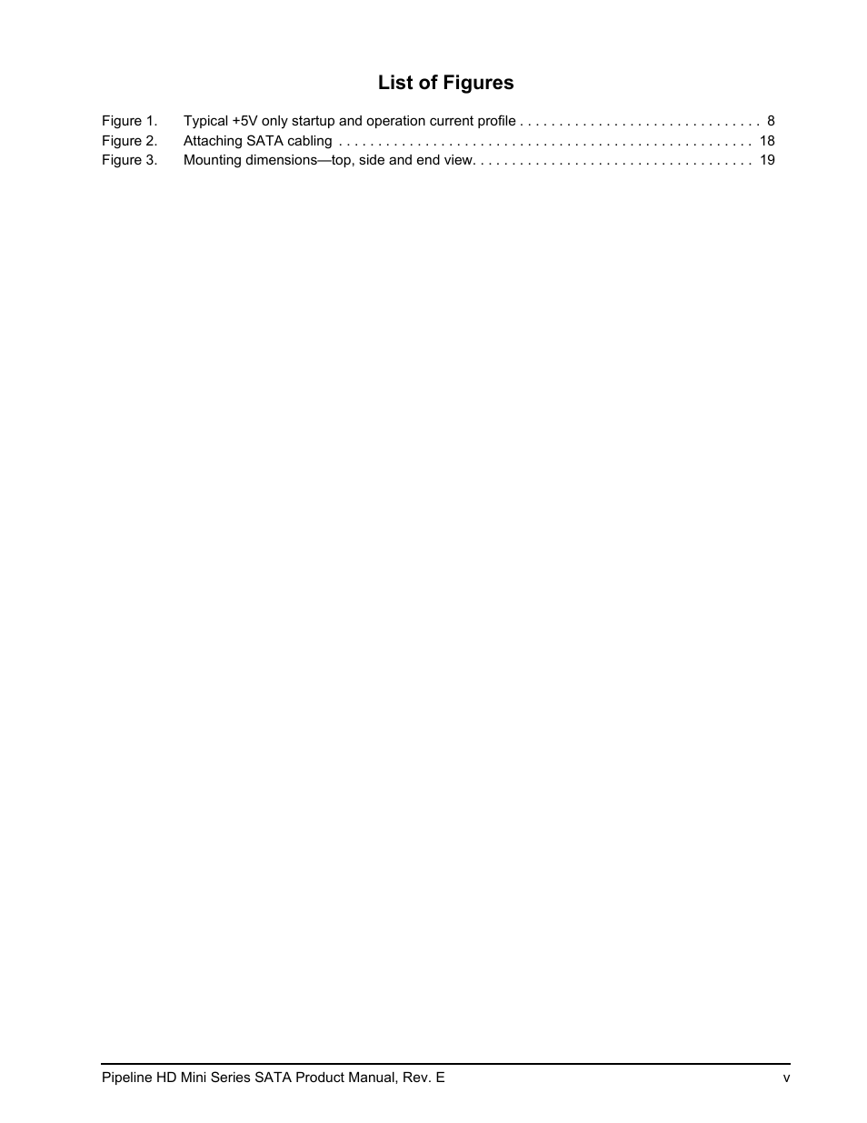 List of figures | Seagate Pipeline HD Mini Series SATA ST91603110CS User Manual | Page 7 / 46