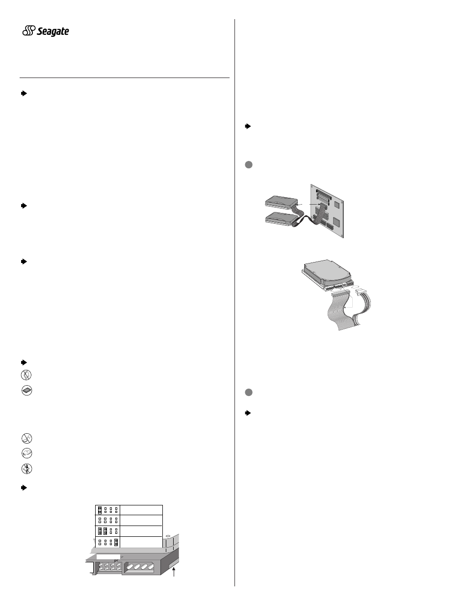 Seagate BARRACUDA ST310210A User Manual | 2 pages