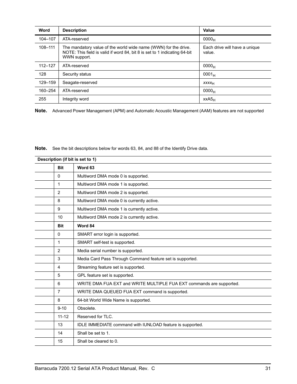 Seagate BARRACUDA ST3750528AS User Manual | Page 39 / 50